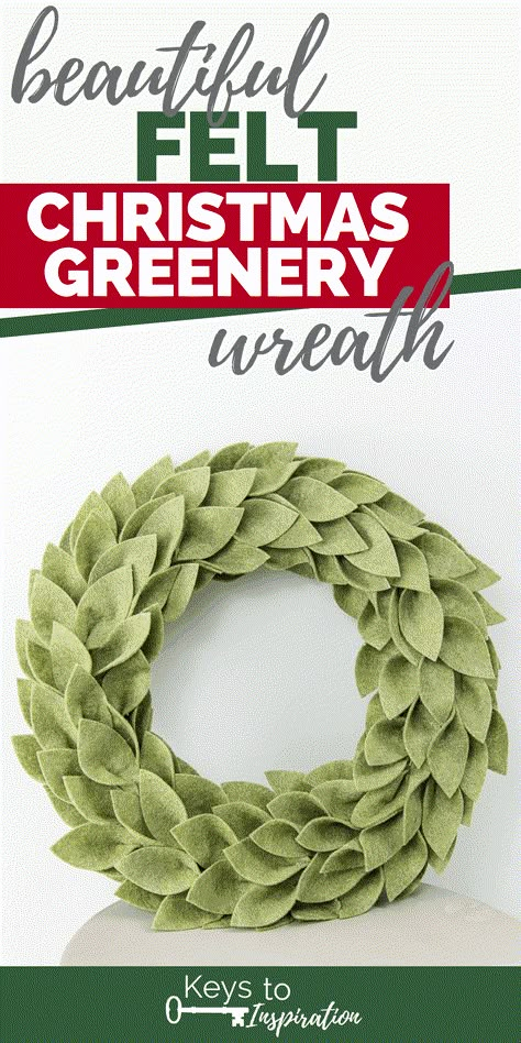 Learn how to make a beautiful felt Christmas greenery wreath using the Cricut Maker. This is a festive and easy project for the holiday season! cricut for beginners || cricut projects || cricut ideas #cricutmade #cricutexplore Felt Wreath Christmas, Felt Wreath Diy Tutorials, Cricut Felt Projects, Sewing Times, Diy Wreaths Easy, Filofax Diy, Christmas Greenery Wreath, Diy Felt Christmas, Christmas Boho