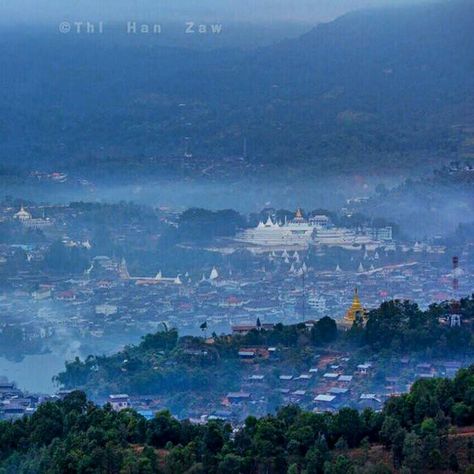 If you visit Mogok, don't miss the spectacular view at dawn. Photo Credit to Naw Htike #Mogok #MustVisit #Myanmar #View #Travel Mogok Photo, Mogok Myanmar, Bruno Mobile Legends, Mouth Anime Aesthetic, Wallpaper Violet, Iphone Wallpaper Violet, Profile Dark, Anime Photo Profile Dark, Myanmar Travel