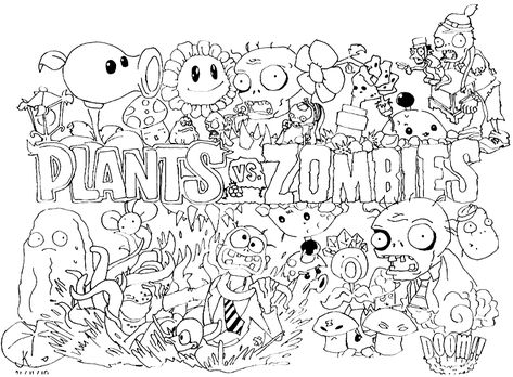 Free Printable Plants vs Zombies Coloring Pages | OhLaDe Plants Vs Zombies Coloring Pages, Zombies Coloring Pages, Birthday Party Games For Adults, Party Games For Adults, Sunflower Coloring Pages, Page And Plant, Plant Zombie, Adults Coloring, Plantas Vs Zombies