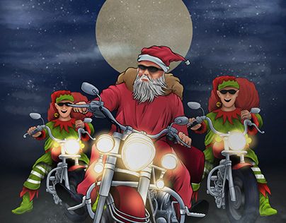 Check out new work on my @Behance profile: "santa bikers" http://be.net/gallery/140054643/santa-bikers Cartoon Character Drawing, Art Moto, Motorcycle Art Painting, Motorcycle Christmas, Harley Davidson Images, Diy Graphic Design, Harley Bagger, Drawing Christmas, Bagger Motorcycle