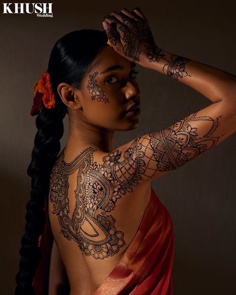 Body Mehndi Designs, Full Body Mehndi, Simple Henna Designs Palm, Intricate Mehndi Designs, Body Mehndi, Henna Arm Tattoo, Full Body Henna, Henna Designs Arm, Back Henna