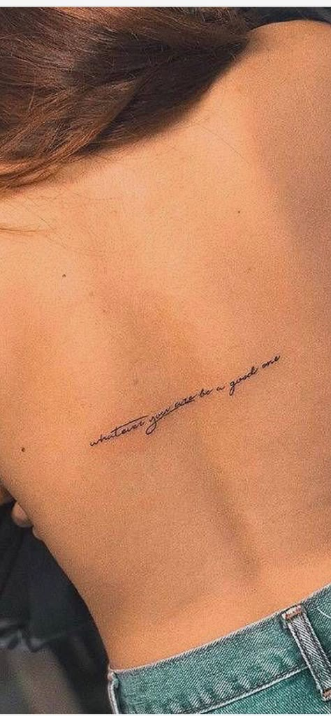 Tattoo placement and script Tattoo Placement Diagram, Three Word Tattoo Placement, Small Text Tattoo Placement, Saying Tattoo Placement, Fine Line Tattoo Placement Ideas, Small Script Tattoo Placement, Phrase Tattoos Placement, Text Tattoo Placement, Discrete Tattoo Placement