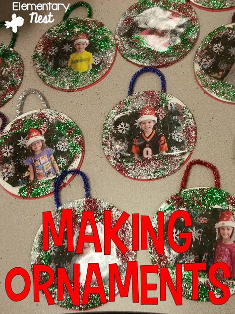 Holiday gift ideas for the classroom- making ornaments with your students Classroom Christmas Gifts, Preschool Christmas Gifts, Students Christmas, Student Christmas Gifts, Parents Christmas, Preschool Christmas Crafts, Christmas Gifts For Parents, Preschool Gifts, Kids Christmas Ornaments