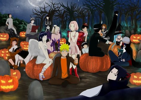 Naruto Halloween 2017 Naruto Halloween, Free Halloween Wallpaper, Halloween Digital Art, Naruto Team 7, Naruto Teams, Feliz Halloween, Anime Halloween, 1080p Anime Wallpaper, Hd Anime Wallpapers