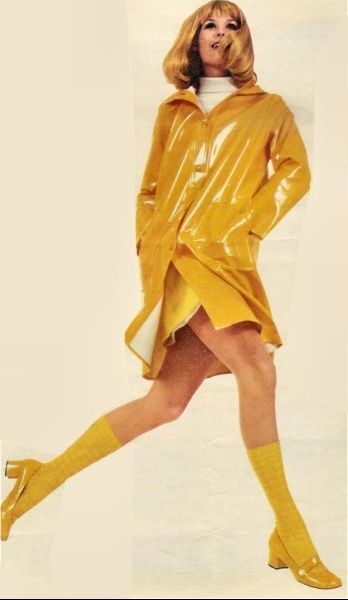 Vintage Shiny Yellow Raincoat 1960s Raincoat, 60s Raincoat, Founder Portrait, Yellow Raincoat Outfit, Eddie Benjamin, Umbrella Costume, Yellow Rain Coat, Guy Cotten, Vintage Raincoat