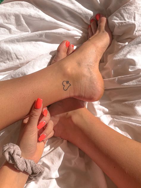 Paw Ankle Tattoo, Dog Ankle Tattoos For Women, Dog Tattoo Ankle, Paw Tattoo Ankle, Ankle Tattoos For Women, Stick And Poke, Dainty Tattoos, Dog Tattoo, Ankle Tattoo