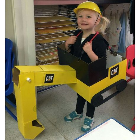 Excavator Costume, Halloween Highlights, 2015 Halloween Costumes, Halloween Costumes Kids Boys, Michaels Halloween, Mighty Girl, Box Costumes, Easy Diy Costumes, Fun Activities For Toddlers