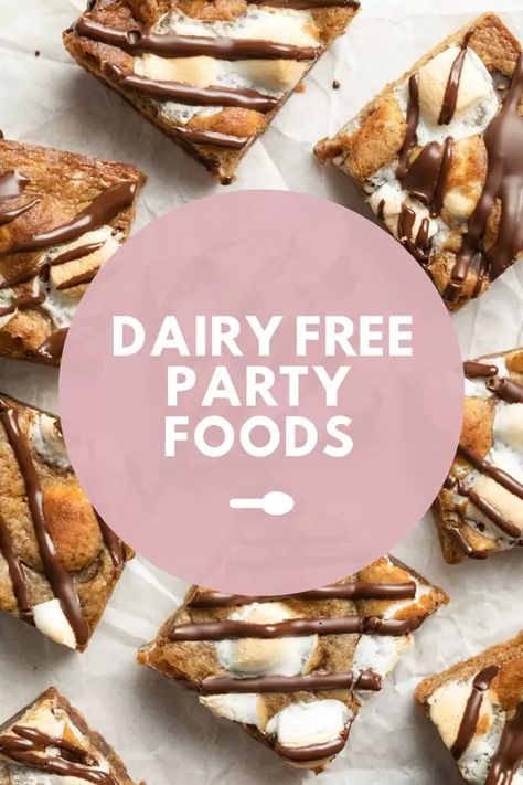 Dairy Free Party Foods - Cook Nourish Bliss Healthy Appetizers Dairy Free, Potluck Recipes Dairy Free, Dairy Free Pot Luck Dishes, Dairy Free Party Appetizers, Non Dairy Party Food, Dairy Free Hors D’oeuvres, Dairy Free Snacks For Party, Dairy Free Birthday Party Food, Dairy Free Tailgate Food