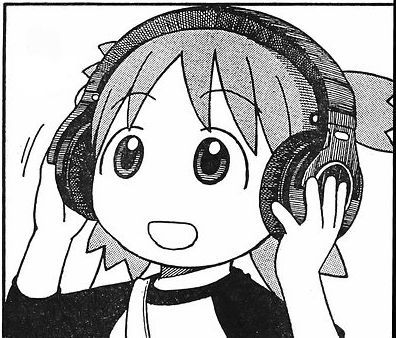 Yotsuba with headphones | funny | Pinterest | Headphones, Welcome ... Headphones, Anime