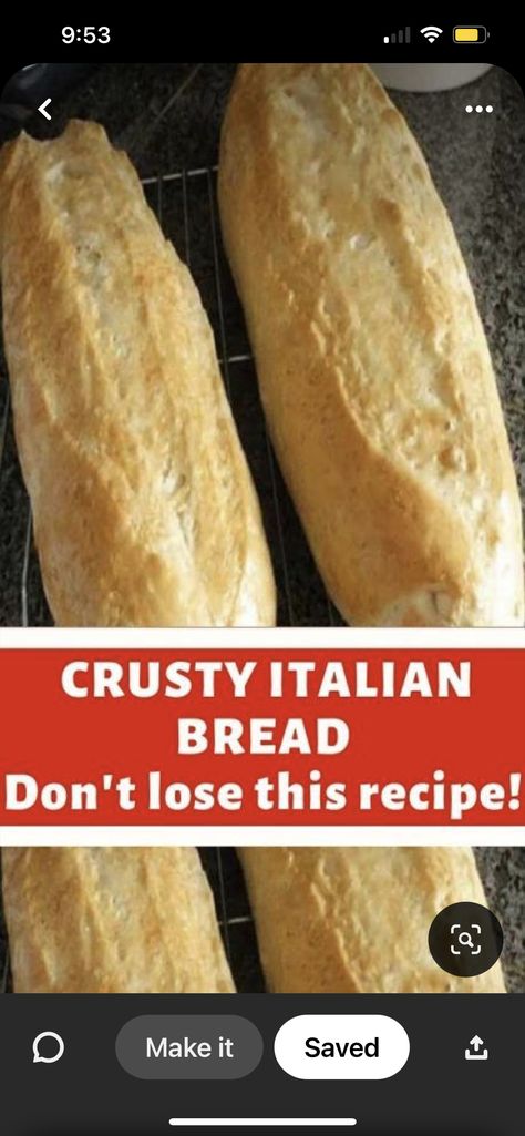 Crusty Italian Bread Recipe, Crusty Italian Bread, Crusty Bread Recipe, Italian Bread Recipes, Bread Maker Recipes, Homemade Bread Recipes Easy, Mapo Tofu, Artisan Bread Recipes, Best Bread Recipe