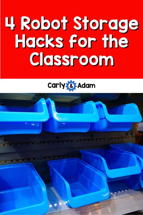 While some storage solutions can get expensive, we know that most STEM teachers don’t have a large budget. There are a lot of inexpensive items that can help to provide some organization when it comes to your robotics materials. Robotics Organization, Lab Organization, Dash Robot, Steam Classroom, Steam Lab, Graduated Cylinder, Stem Classes, Stem Lab, Teaching Stem