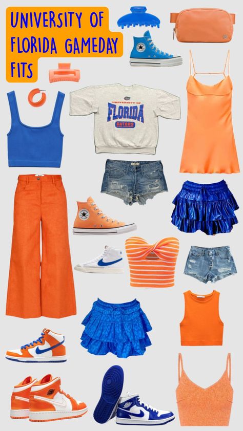 Uf Gameday Outfit, Utsa Football, Uf Game Day, Uf Outfits, Game Day Fits, Gator Party, Ivy Girl, Day Fits, College Gameday Outfits