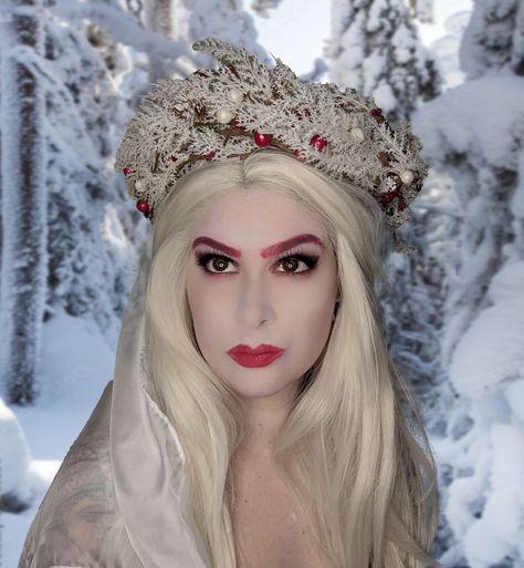 Ghost Of Christmas Past, Christmas Makeup, Christmas Past, Ghost, Crown Jewelry, Crown, Makeup, Christmas, Make Up