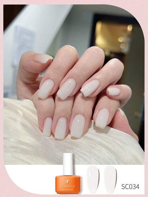 Jelly Crystals, Salon Gifts, Nail Art Gel, Manicure Diy, Diy Nail Art, Manicure At Home, Milky White, Diy Manicure, Gel Nail Art