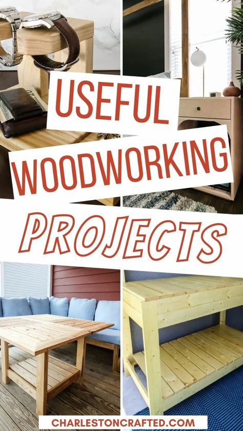 22 useful woodworking projects Intermediate Woodworking Projects, Restauration Hardware, Woodworking Project Ideas, Woodworking Plans Beginner, Small Woodworking Projects, Wood Working Gifts, Beginner Woodworking Projects, Wooden Projects, Woodworking Project