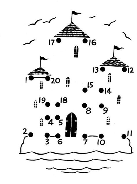 point à relier Kings Queens And Castles Preschool, Dot Worksheets, The Dot, Math Numbers, Connect The Dots, Activity Sheets, Summer School, Kindergarten Math, Preschool Worksheets