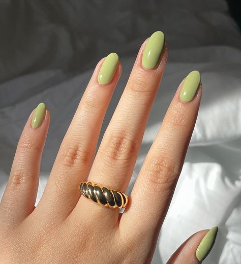 maris ♡ nail art (@marismanis) posted on Instagram: “not ready for monday yet… 😴 @orly “artist’s garden” & “golden afternoon” 🌳🌷☀️ obsessed with this green! i didn’t wanna take it off 😍 i…” • Mar 7, 2022 at 8:11pm UTC Spring Green Nails, Peach Nail Polish, Golden Afternoon, Pink French Nails, French Manicure Designs, 3d Flower Nails, Water Color Nails, Baby Blue Nails, Bunny Nails