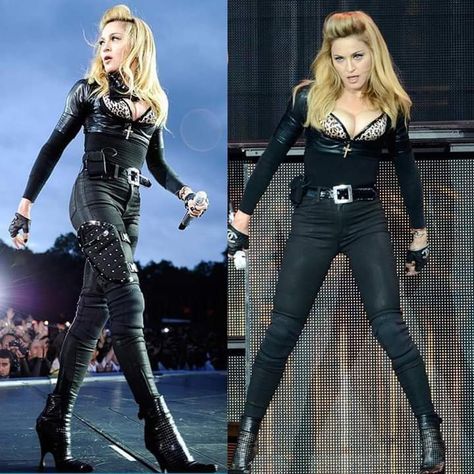 Madonna Inspired Outfits, Madonna Concert Outfit, Madonna Concert Outfit Ideas, Madonna Concert, Concert Looks, Concert Outfit, Madonna, Leather Pants, Outfit Inspirations