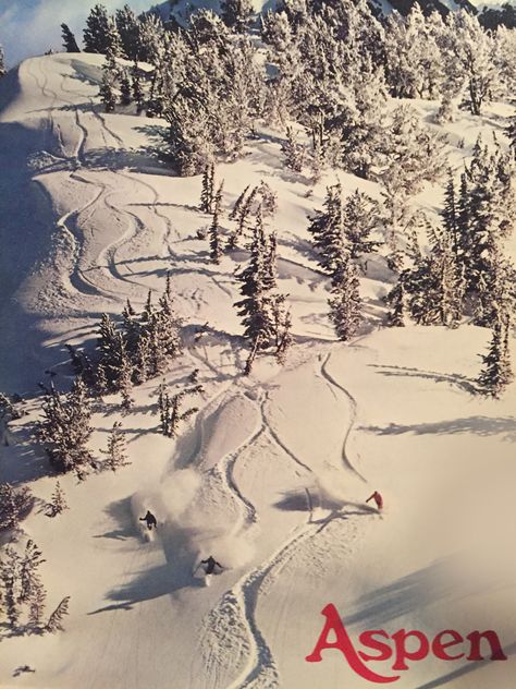 Purchased this poster in Aspen in the early 80s (although the photo is from Anthony Lakes). Retro Winter Aesthetic, 80s Ski Aesthetic, 80s Aspen, Aspen In The 80s, Retro Ski Wallpaper, 80s In Aspen, Aspen Aesthetic, Vintage Skiing Aesthetic, Vintage Ski Photography