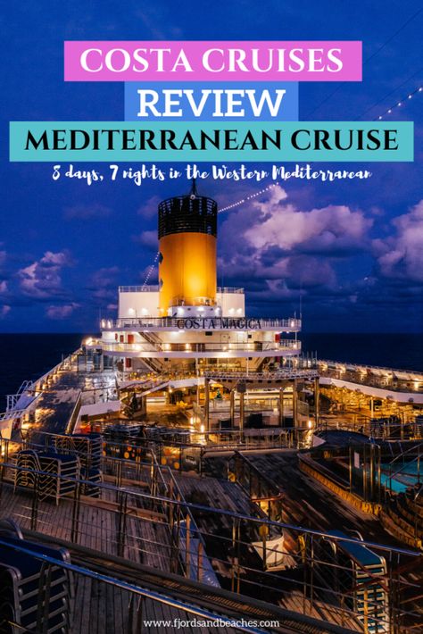 Review of a Costa Cruise in the Western Mediterranean (8 days, 7 nights) #Costa #Cruise #Travel First Time Cruise Tips, Cruise Tips And Tricks, First Time Cruise, Costa Cruises, Beach Hacks Kids, Mediterranean Cruise, Best Cruise, Travel Spots, Cruise Tips