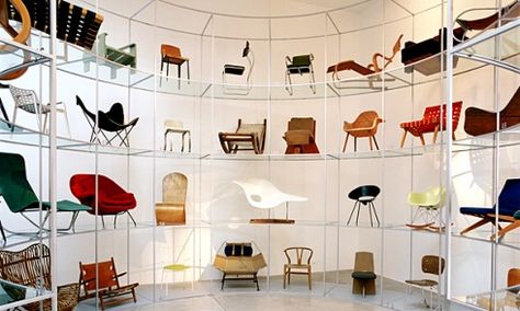 Vitra Design Museum Vitra Museum, Vitra Chair, Mini Chair, Vitra Design Museum, Miniature Chair, Vitra Design, Iconic Chairs, Showroom Design, Furniture Showroom