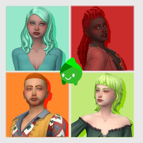 Paranormal Hairs in Sorbet Remix | Momtrait on Patreon Sims 4 Paranormal Cc, Sims 4 Cc Recolor, Sims 4 Paranormal, The Paranormal, Best Sims, Sims 4, Disney Princess, Disney Characters, Hair