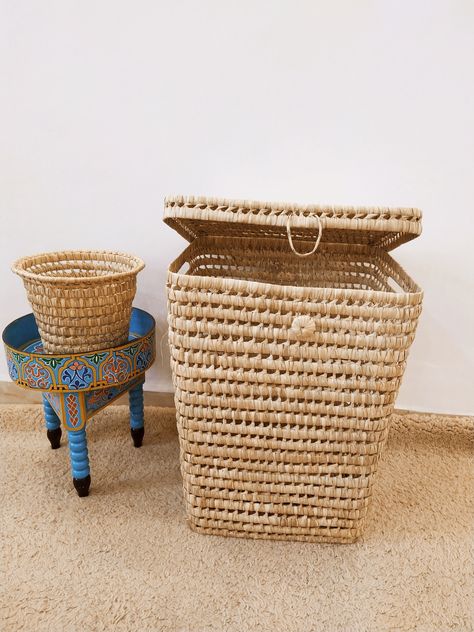 Excited to share the latest addition to my #etsy shop: baskets with lid in palm leaf and reed, toy box, storage box, wicker chest, lidded storage basket, storage solutions, panier à linge https://etsy.me/3VF73i4 #christmas #kids #fsccertifiedwood #bathroomstorage #laun Toy Box Storage, Baskets With Lids, Wicker Chest, Storage Baskets With Lids, Washing Basket, Lid Storage, Basket Storage, Games Room, Christmas Kids