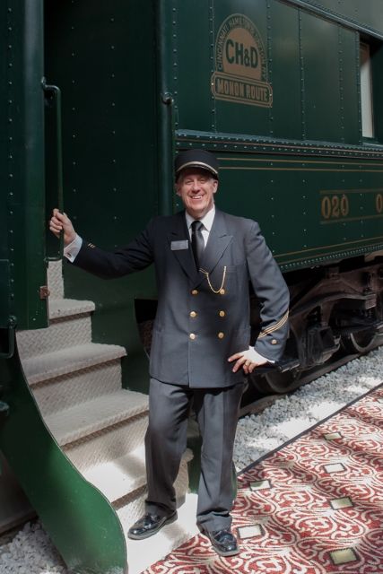 Conductor DeBrosse ready to show the 1920 Pullman Train Cars. Bello Romance Photography Train Conductor Oc, Train Conductor Outfit, Train Outfit, Edward Tulane, Pullman Train, Powerful People, Train Engineer, Train Conductor, New Challenger