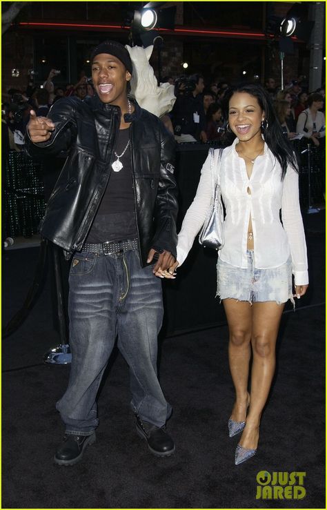 2000s Couples, 90s 2000s Fashion, 2000s Outfit, Outfits 2000s, 90s Hip Hop Fashion, Early 2000s Fashion, 2000s Outfits, Christina Milian, Black Hollywood