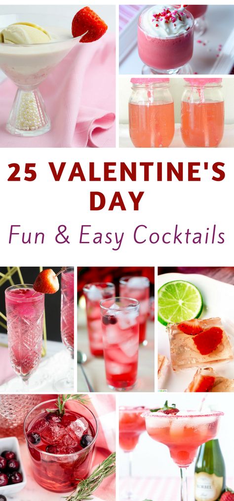 Valentine's Drinks, Valentines Day Cocktails, Valentines Cocktails Drink Recipes, Galentines Cocktails, Valentines Drinks Alcoholic, Valentine Drinks, Valentine Cocktails, Day Cocktails, Drink Names