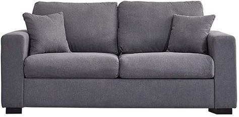 Panana 3 Seater Sofa Mordern Linen Fabric Grey Sofa Settee Couch Lounge Compact Sofa Living Room Sofa with 2 Free Back Cushions (Grey, 3 Seater) : Amazon.co.uk: Home & Kitchen Single Grey Sofa, Salon Board, Couch Lounge, Compact Sofa, Settee Couch, Grey Fabric Sofa, Compact Sofas, Small Couch, Grey Sofa