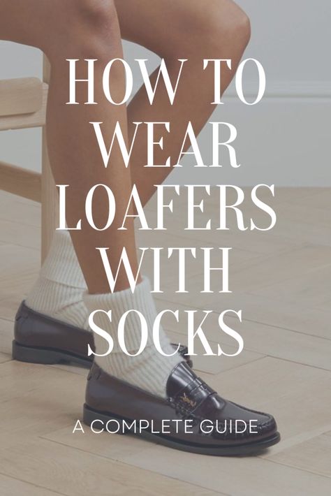 5 Chic Socks to Wear With Loafers, loafers outfit ideas, socks to wear with loafers Loafers With Socks And Dress, Styling White Loafers, Socks In Loafers, Dress Shoes With Socks Women, Socks With Flats Outfit, How To Wear Loafers With Socks, Slip Dress With Loafers, Socks And Loafers Women, Socks To Wear With Loafers