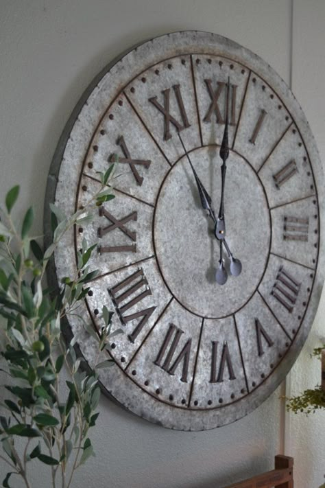 40 Cool Wall Clocks For Any Room Of The House Animal Clock, Galvanized Decor, Big Wall Clocks, Unique Wall Decor Ideas, Farmhouse Clocks, Farmhouse Wall Clocks, Kitchen Clocks, Kitchen Wall Clocks, Unique Clocks