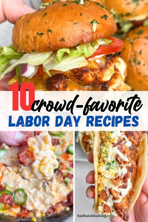 Labor Day Food Ideas, Labor Day Food, Labor Day Recipes, Panera Autumn Squash Soup, Bacon Pasta Salad, Hot Corn Dip, Bacon Wrapped Chicken Bites, Bbq Chicken Sliders, Restaurant Copycat Recipes