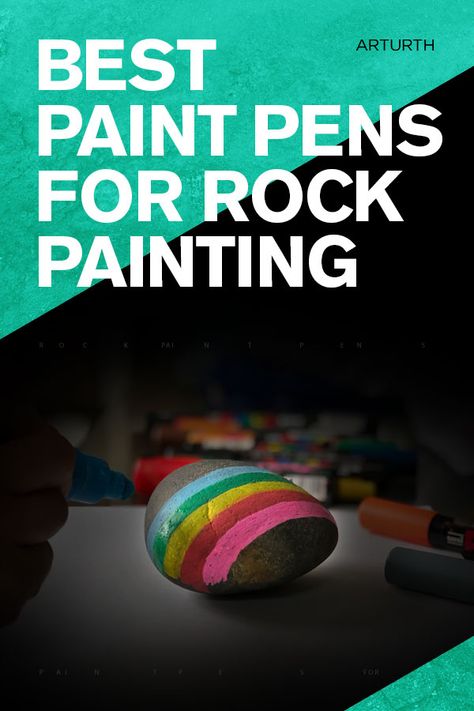 Design Learning, Rock Painting Supplies, Paint Pens For Rocks, Drawing Rocks, Waterproof Pen, Waterproof Paint, Rock Painting Tutorial, Best Paint, Acrylic Paint Pens