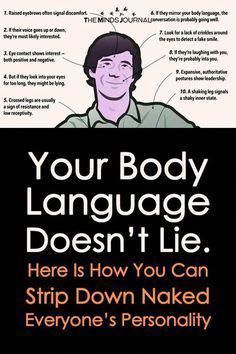 There're a few body language signs that you should always look out for so that you can read anyone like a book, & is an useful skill to have in your repertiore. Reading Body Language, Body Language Signs, How To Read People, Mindfulness Journal, Psychology Facts, Body Language, Self Development, Life Skills, How To Fall Asleep