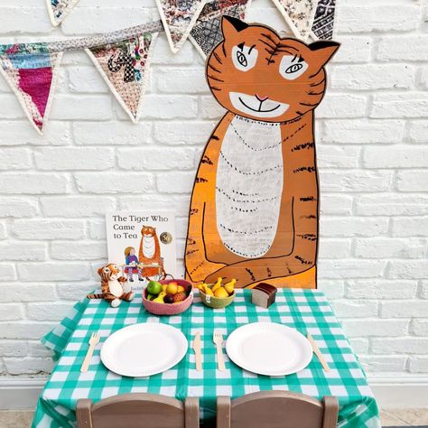 #storysack hashtag on Instagram • Photos and Videos Tiger Who Came To Tea Party, English High Tea, Tiger Who Came To Tea, Story Sack, High Tea Party, Fourth Birthday, Chubby Cheeks, Very Hungry, Two Year Olds