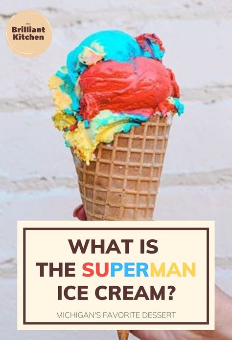 Superman Ice Cream, Healthy Food Ideas, Pudding Pop, Pudding Ice Cream, Blue Food Coloring, Party Food And Drinks, Red Food Coloring, Ice Cream Recipes, Favorite Desserts