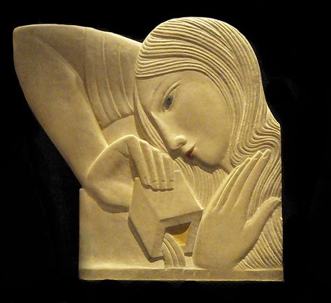 The work of Eric Gill by the oxonian, via Flickr Eric Gill, Plastic Art, Art Folder, Relief Sculpture, British Artist, Stone Carving, Art Plastique, Ceramic Sculpture, Online Art Gallery