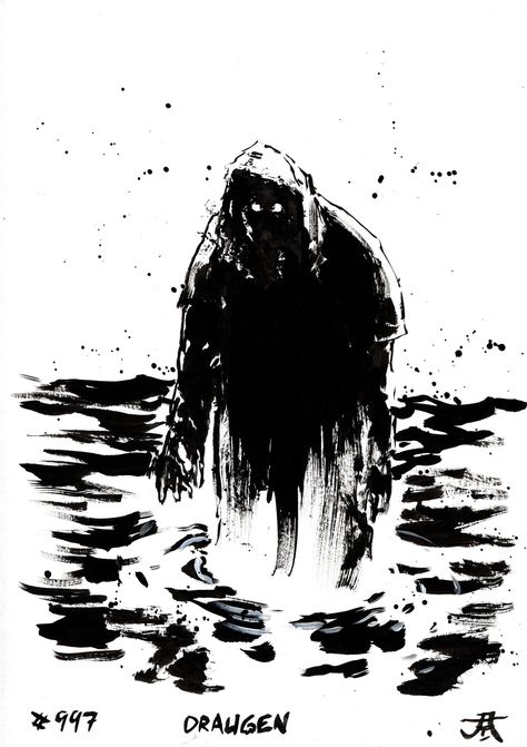 Daily Ink Monsters - DenUngeHerrHolm Daily Ink Monster, Mork Borg Art, Ink Monster, Mork Borg, Dark Arts, Free Use, Art Class, Free Art, Dark Art