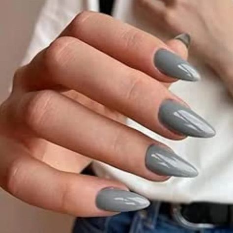 Pure grey nails, luxury nails Lux Nails, Grey Nails, Pure Products, Nails, Grey, Beauty