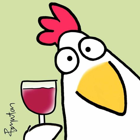 Drink Wine Day, Lunch Sack, Chicken Drawing, Sandra Boynton, Cartoon Chicken, Painted Rock Animals, Chicken Art, Chickens And Roosters, Drink Wine