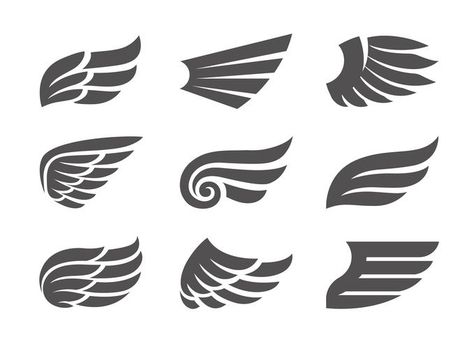 Ndc Logo, Angel Wings Icon, Wing Shapes, Wings Icon, Best Wings, Wings Drawing, Brand Symbols, Creative Christmas Gifts, Wing Jewelry