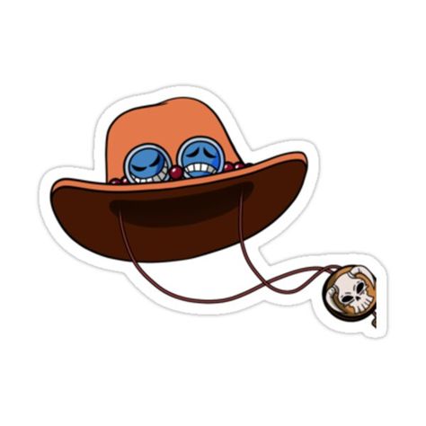 Ace Hat, Ace One Piece, Tony Tony Chopper, Portgas D Ace, One Piece Ace, Nico Robin, Roronoa Zoro, Cool Stickers, Otaku Anime