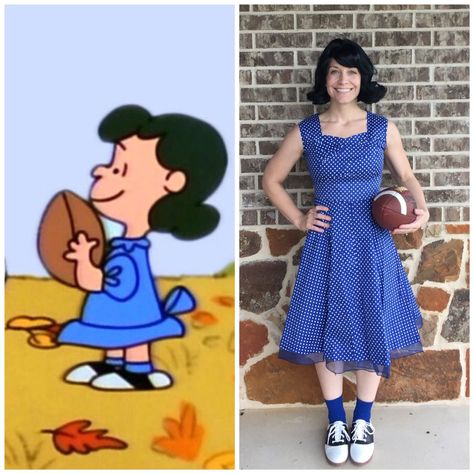 Image result for DIY lucy from charlie brown women's halloween costume Lucy Peanuts Costume, Lucy From Charlie Brown, Lucy Van Pelt Costume, Peanuts Costume, Peanuts Halloween Costume, Snoopy Costume, Peanut Costume, Charlie Brown Costume, Lucy Costume