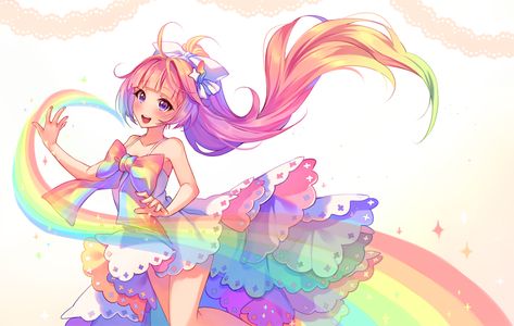 Hyanna Natsu, Rainbow Magic, Chibi Anime Kawaii, Paint Tool Sai, You Tube, Kawaii Drawings, Kawaii Art, Magical Girl, Anime Love