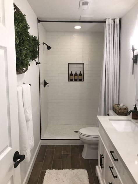 Small Stand Up Shower Restroom Ideas, Basement Bathroom Shower Stall, Basement Small Bathroom Ideas, 10 X 10 Bathroom, Single Wide Bathroom Remodel, Small Camper Bathroom Remodel, Shower Remodel Small Bathroom, Small Bathroom With Shower Only, Trailer Bathroom Remodel