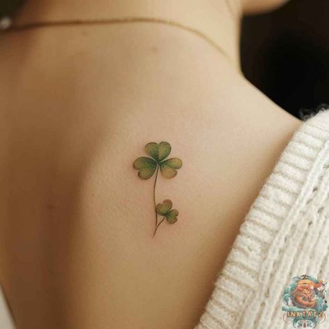 Luck of the Ink: Exploring the Symbolism and Beauty of Three Leaf Clover Tattoos: 74 Designs - inktat2.com Least Painful Tattoo, Design Tatuaje, Leaf Clover Tattoo, Four Leaf Clover Tattoo, Clover Tattoo, Shamrock Tattoos, Tattoo On Wrist, Cool Wrist Tattoos, Irish Tattoos