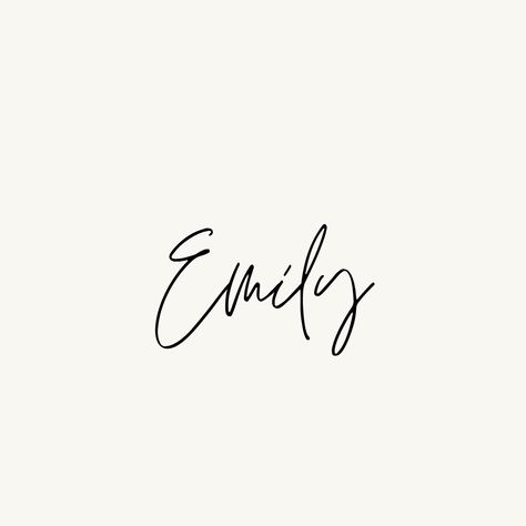 Emily Signature Ideas, Emily In Cursive, Emily Calligraphy, Emily Name, Name In Cursive, Cursive Tattoos, Wedding Mirror, Signature Ideas, In Cursive