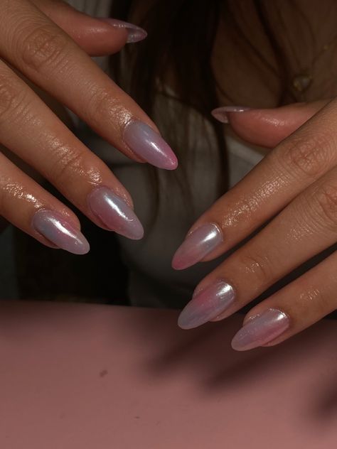 Aura Nails Chrome, Nails Airbrush, Bday Nails, Aura Nails, Nails Chrome, Trends 2024, Chrome Nails, Nail Trends, Stylish Nails